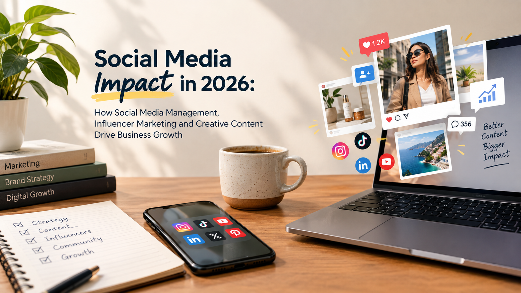 Social Media Impact in 2026: How Social Media Management, Influencer Marketing and Creative Content Drive Business Growth